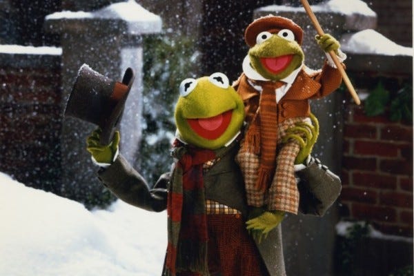 Steal His Look: Holiday Party Edition <br /> Kermit the Frog as Bob Cratchit in “The Muppet Christmas Carol”